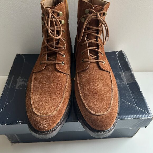 Vintage Polo Ralph Lauren Suede Norbeck Boots - Tan - Size 14D - Picture 5 of 9